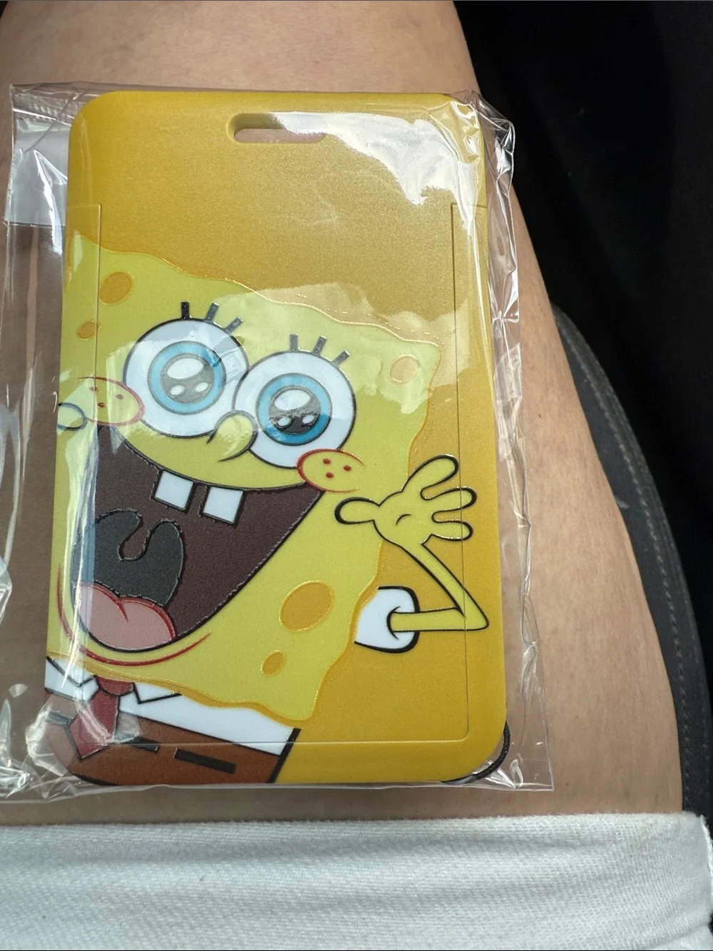 SpongeBob SquarePants Lanyard Card Holder – Blue & Yellow